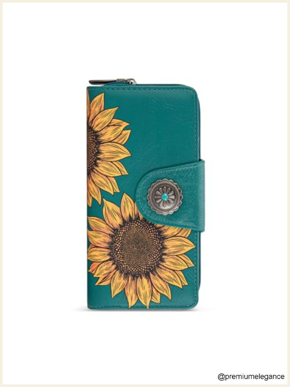 Women's Bifold Wallet with RFID Blocking, 13 Card Slots, Premium Vegan Leather